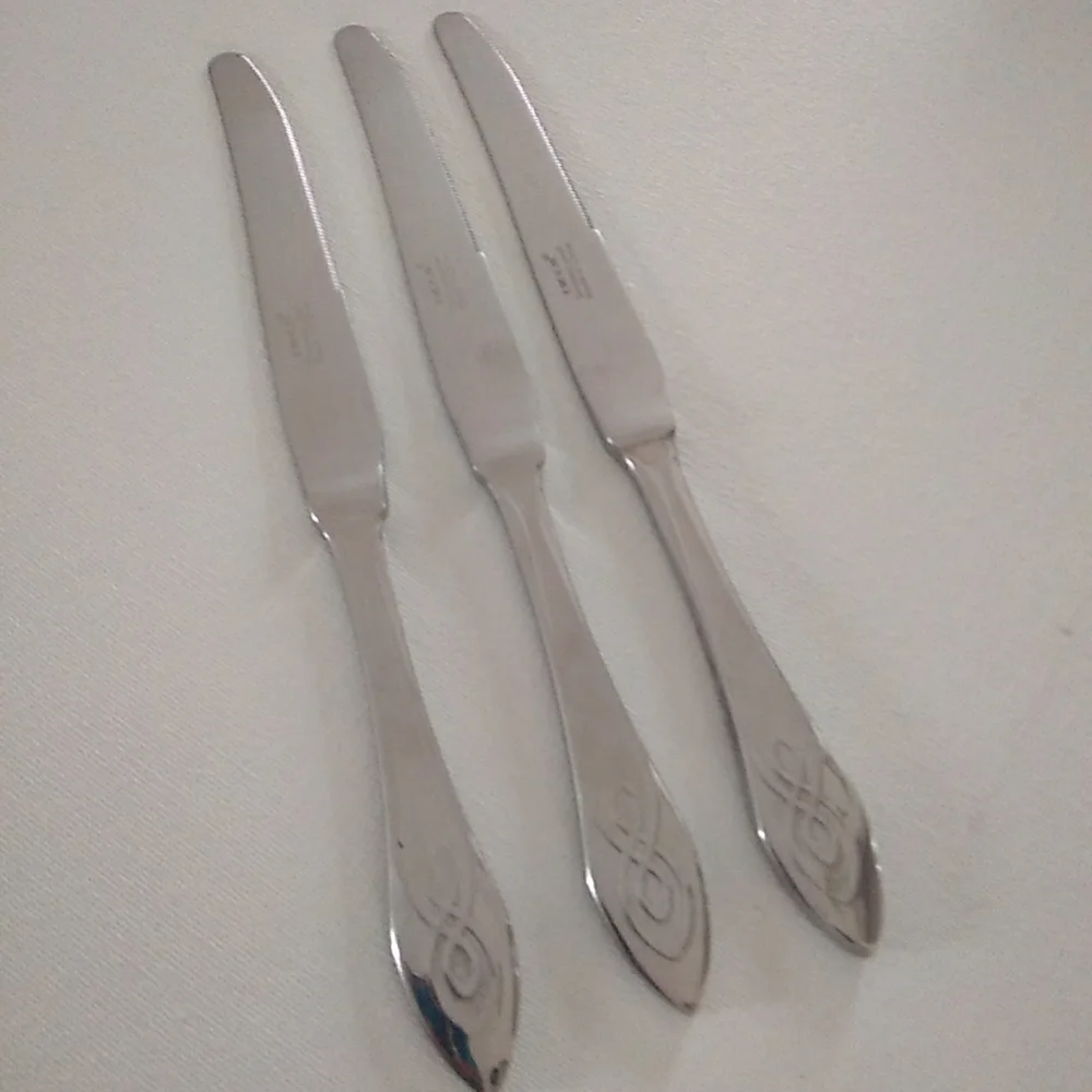 Ikea Natt 3 Dinner Knives Glossy